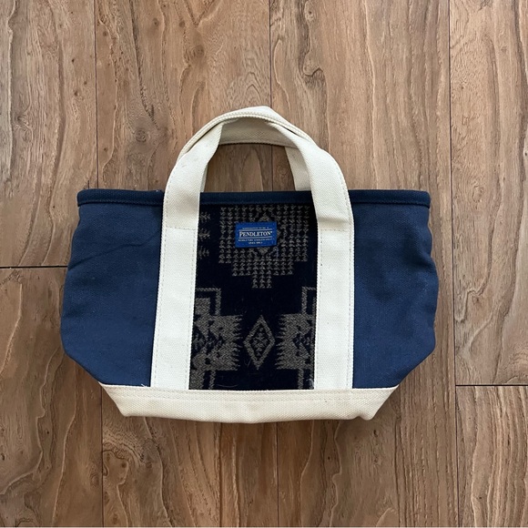 Vintage Pendleton mini aztec canvas tote - Picture 1 of 5